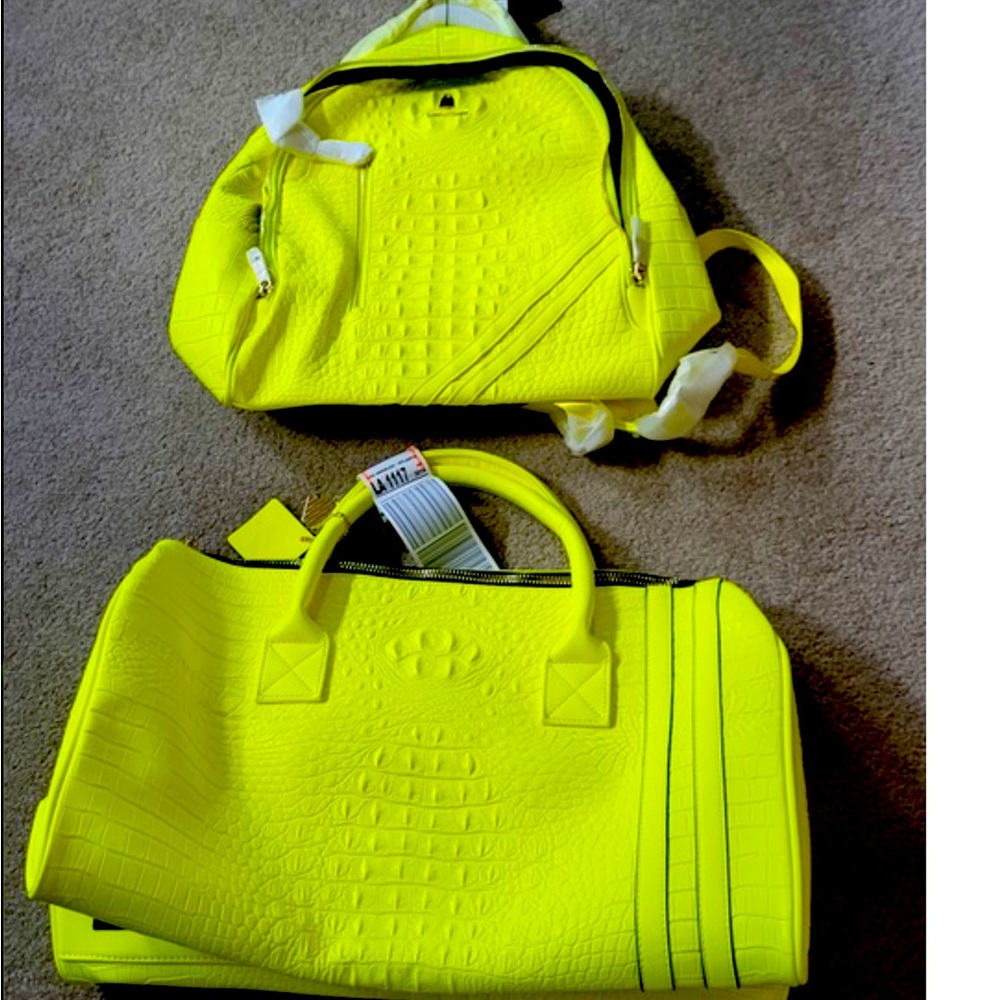 Tote&Carry Neon Yellow Apollo BFF set